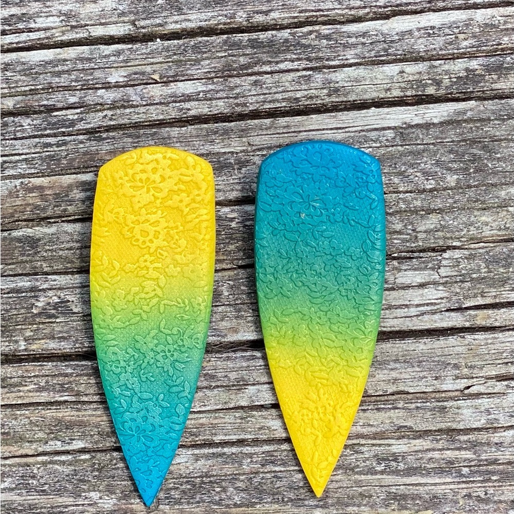 Handcrafted Textured Danger Earrings